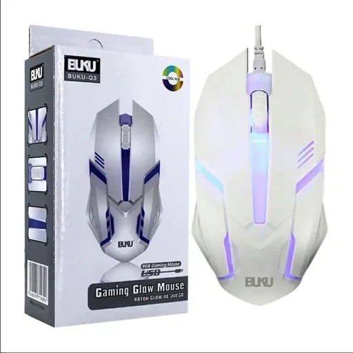 ماوس بکو BUKU مدل Q3 مخصوص بازی دارای RGB (ال ای دی رنگی)