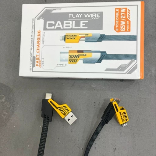 کابل شارژر 65 وات مناسب سامسونگ شیائومی و آیفون فست شارژ